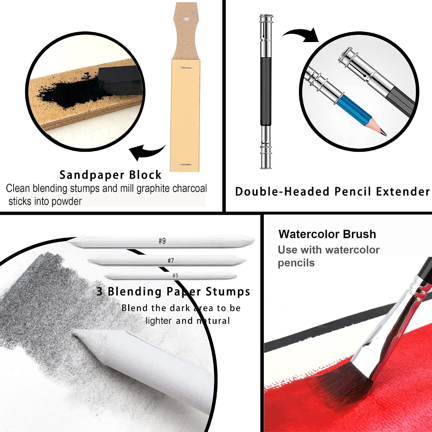 image:imageKALOUR 82 Pack Drawing Sketching Kit Pro Art Supplies with Sketchbook Include TutorialColored Graphite Charcoal WatercolorMetallic amp Pastel Pencils Drawing Set for Adults Teens Beginner82