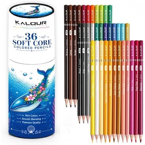 KALOUR 72 Count Colored Pencils for Adult Coloring Books, Soft Core,Ideal for Drawing Blending Shading,Color Pencils Set Gift for Adults Kids Beginners(36)