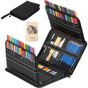 KALOUR 82 Pack Drawing Sketching Kit, Pro Art Supplies with Sketchbook, Include Tutorial,Colored, Graphite, Charcoal, Watercolor,Metallic & Pastel Pencils, Drawing Set for Adults Teens Beginner(144)