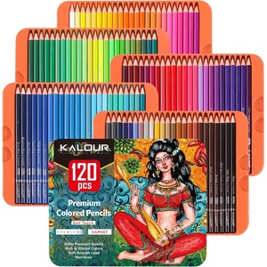KALOUR Professional Colored Pencils,Set of 240 Colors,Artists Soft Core with Vibrant Color,Ideal for Drawing Sketching Shading,Coloring Pencils for Adults Artists Beginners(120 Count (Pack of 1))